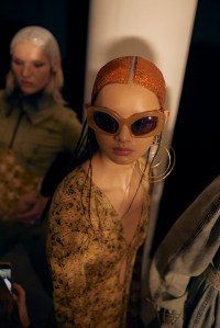 Backstage at KNWLS Ready to Wear Spring 2023, photographed in London on Sep 16, 2022.
