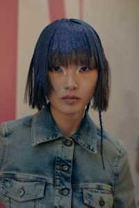 Backstage at KNWLS Ready to Wear Spring 2023, photographed in London on Sep 16, 2022.