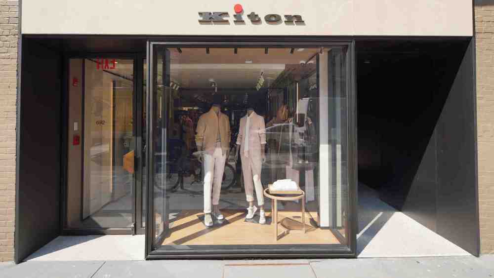 Kiton’s new Madison Avenue store.