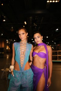 Backstage at LaQuan Smith RTW Spring 2023
