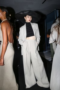 Backstage at Max Mara RTW Spring 2023