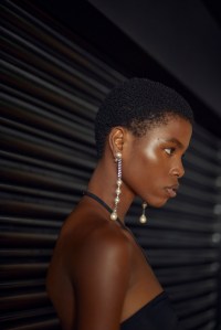 Backstage at Nensi Dojaka RTW Spring 2023 on September 2022 in London