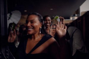 Backstage at Nensi Dojaka RTW Spring 2023 on September 2022 in London
