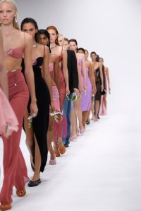 Runway at Nensi Dojaka RTW Spring 2023 on September 18, 2022 in London