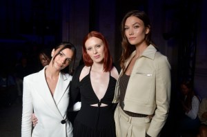 Emily Ratajkowski, Karen Elson and Karlie Kloss.