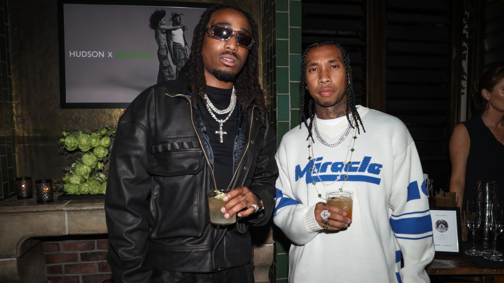 Quavo and Tyga at Hudson Jeans launch in L.A.