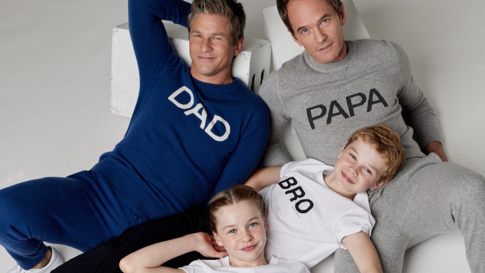Neil Patrick Harris with his husband David Burtka and their kids Harper and Gideon.