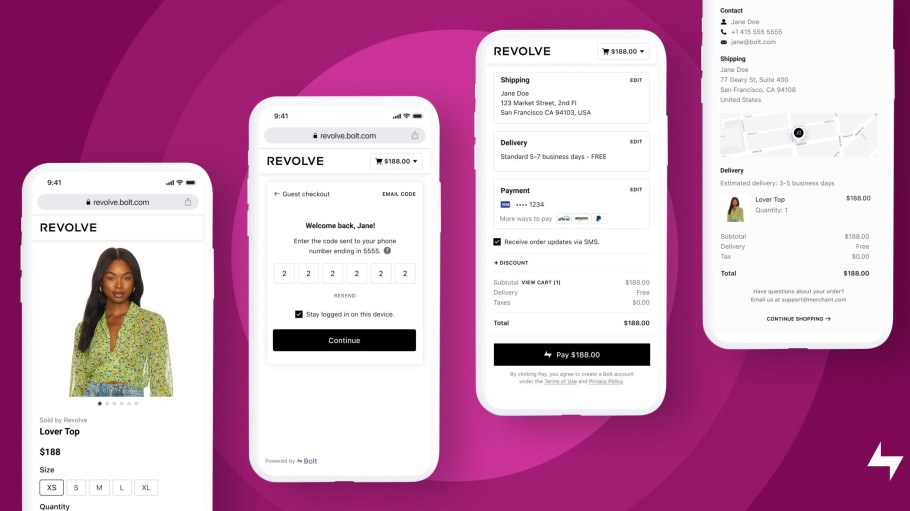 Revolve will be one of the first retailers to use Checkout Links to enable a branded, one-click checkout, "see now, buy now" experience.
