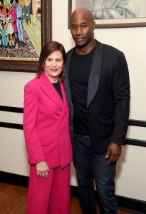 President of The Fragrance Foundation, Linda G. Levy and Chris Collins