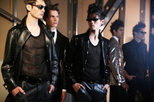 Backstage at Tom Ford RTW Spring 2023