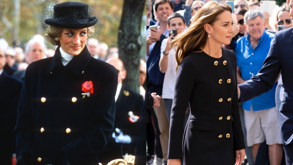 Catherine, Princess of Wales channeling Princess Diana in Windsor.