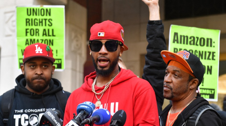 Amazon Labor Union president Christian Smalls