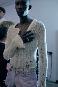 Backstage at Acne Studios RTW spring 2023