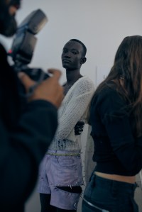 Backstage at Acne Studios RTW spring 2023