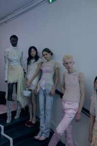 Backstage at Acne Studios RTW spring 2023