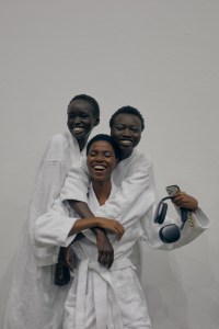 Backstage at Acne Studios RTW spring 2023