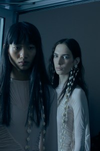 Backstage at Acne Studios RTW spring 2023