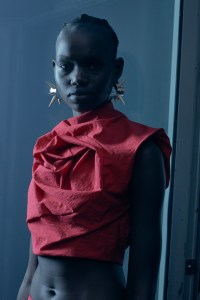 Backstage at Acne Studios RTW spring 2023