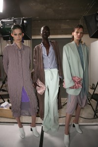 Backstage at Dris Van Noten RTW Spring 2023