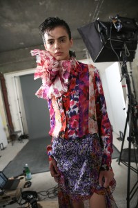 Backstage at Dris Van Noten RTW Spring 2023