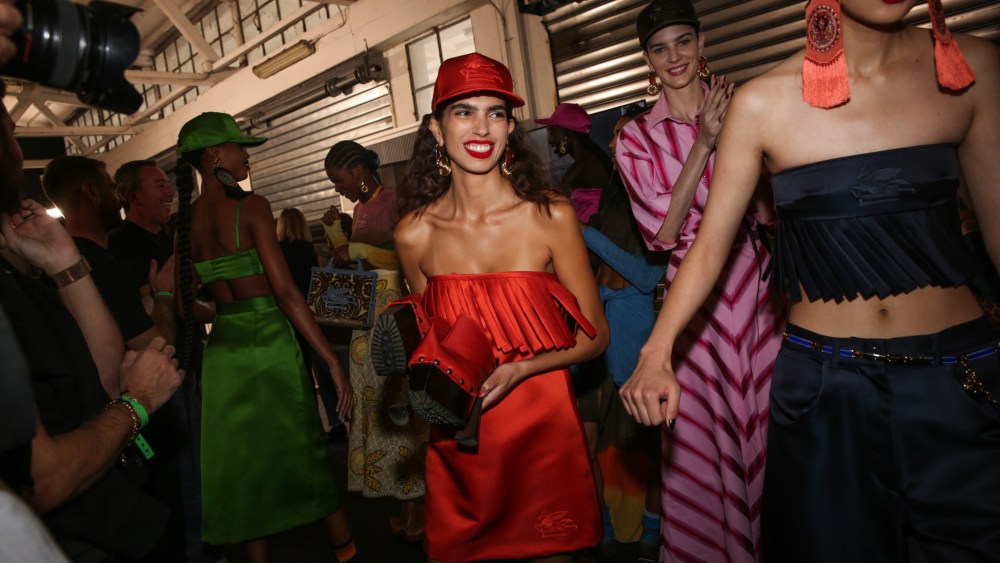 Backstage at Etro RTW Spring 2023