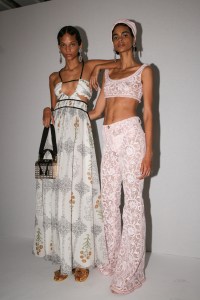 Backstage at Gianbattista Valli RTW Spring 2023