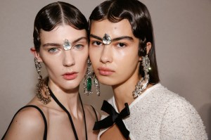 Backstage at Gianbattista Valli RTW Spring 2023