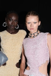 Backstage at Jil Sander RTW Spring 2023