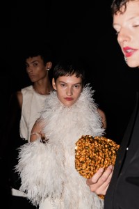 Backstage at Jil Sander RTW Spring 2023