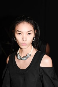 Backstage at Jil Sander RTW Spring 2023