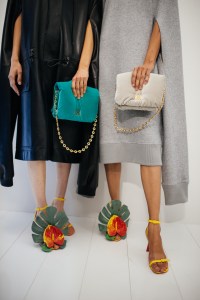 Backstage at Loewe RTW Spring 2023