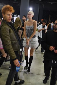 Backstage at MSGM RTW Spring 2023