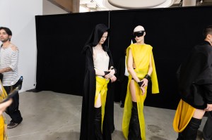 Backstage at Rick Owens RTW Spring 2023