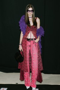 Backstage at Versace RTW Spring 2023