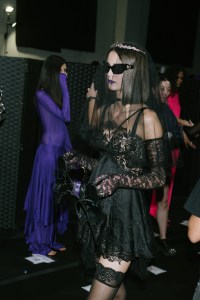 Backstage at Versace RTW Spring 2023