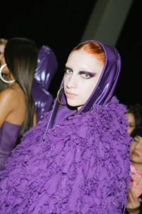 Backstage at Versace RTW Spring 2023
