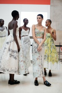Backstage at ERDEM RTW Spring 2023 on September 18, 2022 in London