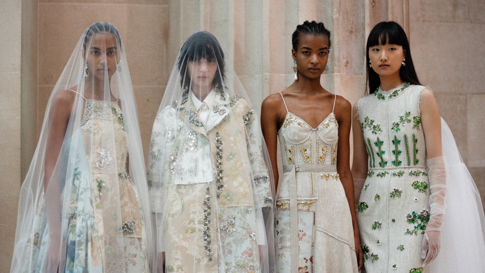 Backstage at ERDEM RTW Spring 2023 on September 18, 2022 in London