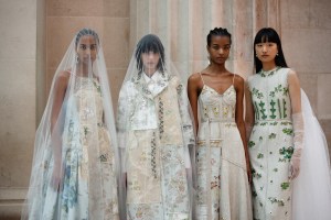 Backstage at ERDEM RTW Spring 2023 on September 18, 2022 in London