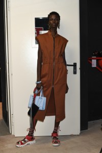 Backstage at Ferrari RTW Spring 2023