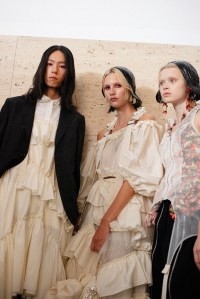 Backstage at Simone Rocha RTW Spring 2023 on September 18, 2022 in London