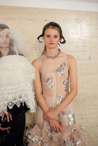 Backstage at Simone Rocha RTW Spring 2023 on September 18, 2022 in London