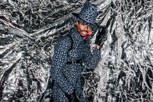 Alton Mason Backstage at Tommy Hilfiger RTW Fall 2022