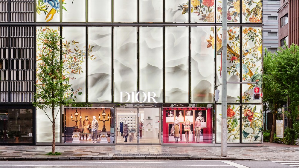The renovated Dior store in Ginza, Tokyo