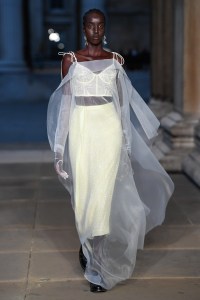 Runway at Erdem  RTW Spring 2023 on September 18, 2022 in London