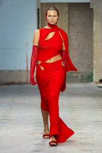 Runway at FASHION EAST Karoline Vitto RTW Spring 2023 on September 16 2022 in London