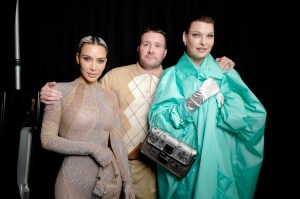 Kim Kardashian, Kim Jones and Linda Evangalista