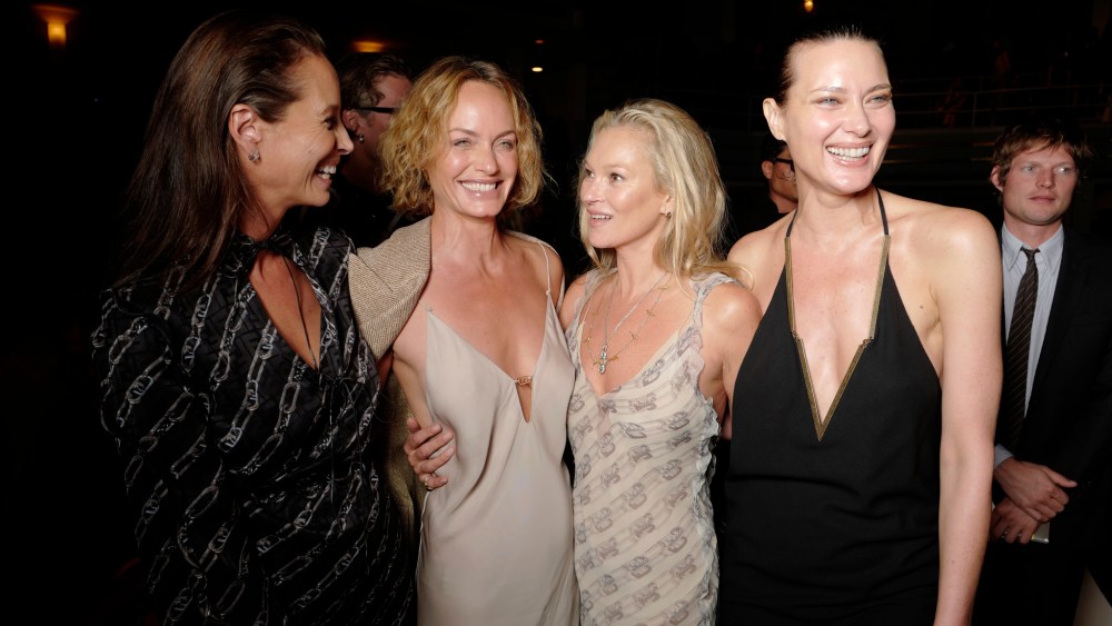 Christy Turlington, Amber Valletta, Kate Moss and Shalom Harlow.