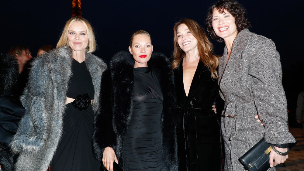 Eva Herzigovà, Kate Moss, Carla Bruni and Shalom Harlow.
