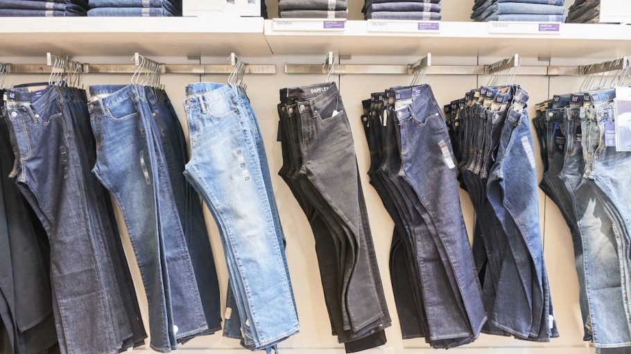 Gap denim wall
